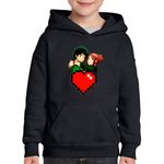 Fashion, accesorii si bijuterii - Copii - Imbracaminte copii - Pulovere si hanorace copii - Hanorac copii My Hero Academia Minecraft Anime, negru, marime L Copii - Infinity.ro