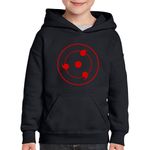 Fashion, accesorii si bijuterii - Copii - Imbracaminte copii - Pulovere si hanorace copii - Hanorac copii Naruto Sharigan Simbol Logo Kunai Anime, negru, marime L Copii - Infinity.ro