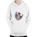 Fashion, accesorii si bijuterii - Copii - Imbracaminte copii - Pulovere si hanorace copii - Hanorac Copii NASA Astronaut Seesaw Moon Hubble Stars Universe Infinite, alb, marime L Copii - Infinity.ro