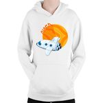 Fashion, accesorii si bijuterii - Copii - Imbracaminte copii - Pulovere si hanorace copii - Hanorac Copii NASA Rocket Fire Planet Fly Cute Orbit, alb, marime L Copii - Infinity.ro