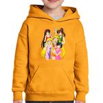Fashion, accesorii si bijuterii - Copii - Imbracaminte copii - Pulovere si hanorace copii - Hanorac copii Party Girls Sailor Moon Happy Vibe, negru, marime L Copii - Infinity.ro