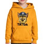 Fashion, accesorii si bijuterii - Copii - Imbracaminte copii - Pulovere si hanorace copii - Hanorac copii Paw Patrol Tiktok Creator Tik Tok Catelus Dog, negru, marime L Copii - Infinity.ro