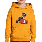Fashion, accesorii si bijuterii - Copii - Imbracaminte copii - Pulovere si hanorace copii - Hanorac copii Paw Patrol Youtube Creator Politist Youtuber, negru, marime L Copii - Infinity.ro