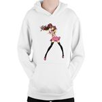 Fashion, accesorii si bijuterii - Copii - Imbracaminte copii - Pulovere si hanorace copii - Hanorac Copii Persona Rise Kujikawa School Club Music Weeb, alb, marime L Copii - Infinity.ro