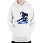 Fashion, accesorii si bijuterii - Copii - Imbracaminte copii - Pulovere si hanorace copii - Hanorac Copii Persona Yuuki Makoto Crunchyroll Arm Cool Otaku, alb, marime L Copii - Infinity.ro