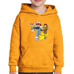 Fashion, accesorii si bijuterii - Copii - Imbracaminte copii - Pulovere si hanorace copii - Hanorac copii Pokemon Ash Brook Card Sword, negru, marime L Copii - Infinity.ro