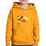 Fashion, accesorii si bijuterii - Copii - Imbracaminte copii - Pulovere si hanorace copii - Hanorac copii Pokemon Flareon Tiktok Creator, negru, marime L Copii - Infinity.ro