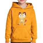 Fashion, accesorii si bijuterii - Copii - Imbracaminte copii - Pulovere si hanorace copii - Hanorac copii Pokemon Pisica Cat Meow Sword, negru, marime L Copii - Infinity.ro