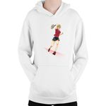 Fashion, accesorii si bijuterii - Copii - Imbracaminte copii - Pulovere si hanorace copii - Hanorac Copii Prince of Tenis Anime Girl Sports Anime Kage, alb, marime L Copii - Infinity.ro