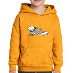 Fashion, accesorii si bijuterii - Copii - Imbracaminte copii - Pulovere si hanorace copii - Hanorac copii Pusheen Cat Pisica Plaja Soare Vacanta, negru, marime L Copii - Infinity.ro