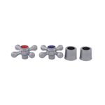 Casa si Gradina - Sanitare - Lavoar baie si accesorii - Accesorii baterii sanitare - FMB 294ZP Manere baterie zinc apa rece si calda 2 buc FLOW - Infinity.ro