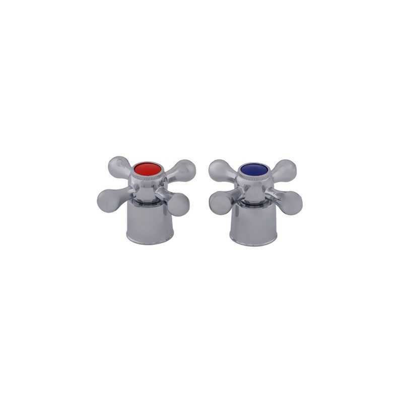 Casa si Gradina - Sanitare - Lavoar baie si accesorii - Accesorii baterii sanitare - FMB 294ZP Manere baterie zinc apa rece si calda 2 buc FLOW - Infinity.ro