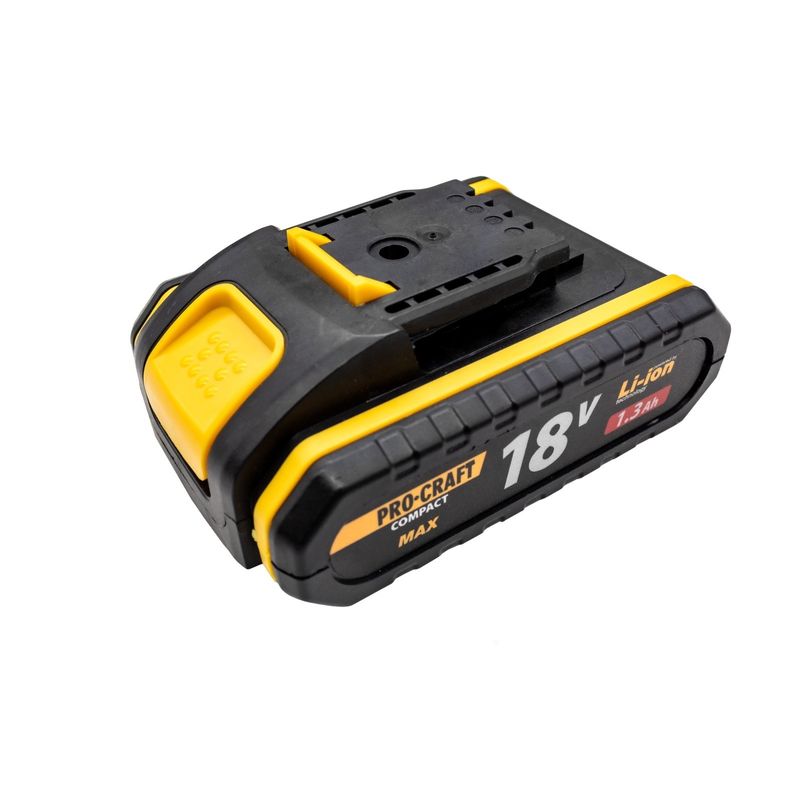 Casa si Gradina - Constructii - Scule electrice si accesorii - Acumulatori si incarcatoare scule electrice - Acumulator Li-Ion PROCRAFT PA18C-B, 18V, 1.3 Ah - Infinity.ro