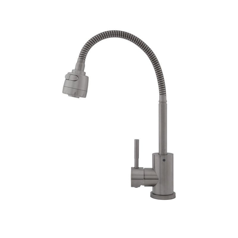 Casa si Gradina - Sanitare - Chiuveta bucatarie si accesorii - Baterii bucatarie - FB-011 Ref Baterie bucatarie SUS 304 pipa flexibila 2 functii crom mat VITAL FLOW - Infinity.ro