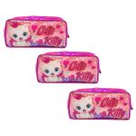 Carti si Birotica - Rechizite - Penare - Penar borseta paiete, CUTE KITTY, 22x11x5.5 CM - Infinity.ro