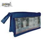 Carti si Birotica - Rechizite - Penare - Penar borseta transparent, Urban, 20.5x8x11 cm - Infinity.ro