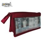 Carti si Birotica - Rechizite - Penare - Penar borseta transparent, Urban, 20.5x8x11 cm - Infinity.ro