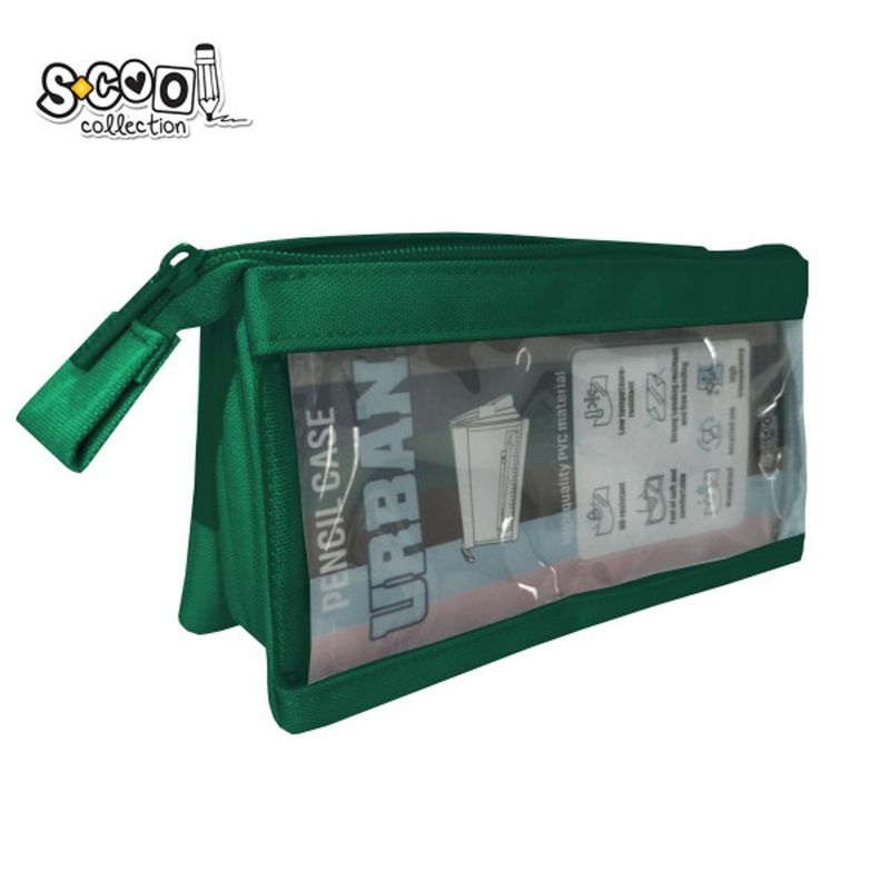 Carti si Birotica - Rechizite - Penare - Penar borseta transparent, Urban, 20.5x8x11 cm - Infinity.ro
