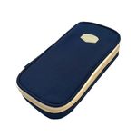 Carti si Birotica - Rechizite - Penare - Penar borseta Urban, 2 fermoare, DARK BLUE, 21X6.5X11CM - Infinity.ro