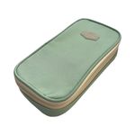 Carti si Birotica - Rechizite - Penare - Penar borseta Urban, 2 fermoare, LIGHT GREEN, 21X6.5X11CM - Infinity.ro
