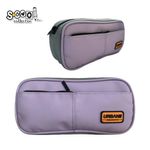 Carti si Birotica - Rechizite - Penare - Penar borseta Urban, 2 fermoare, PURPLE, 21.5x6.5x10.5 cm - Infinity.ro