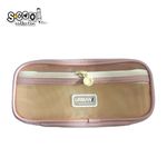 Carti si Birotica - Rechizite - Penare - Penar borseta Urban, 2 fermoare, LIGHT PINK, 22.5x5x11 cm - Infinity.ro