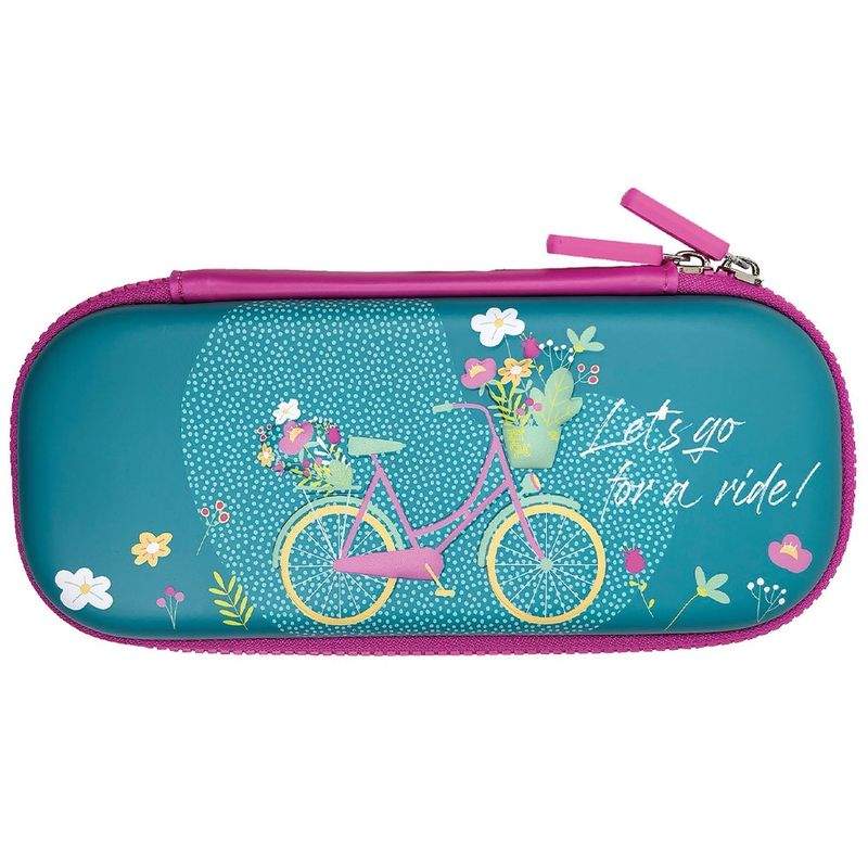 Carti si Birotica - Rechizite - Penare - Penar Borseta, 3D, 1 fermoar, 22x11x5 cm, LET'S GO FOR A RIDE - Infinity.ro