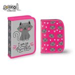 Carti si Birotica - Rechizite - Penare - Penar neechipat, 1 fermoar, 2 extensii, I AM SO PURRFECT - Infinity.ro