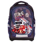 Carti si Birotica - Rechizite - Rucsacuri si genti scolare - Ghiozdan anatomic, compartiment laptop, 42x34x22 cm, FIRE TRUCK - Infinity.ro