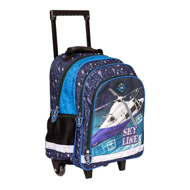 Carti si Birotica - Rechizite - Rucsacuri si genti scolare - Ghiozdan trolley, 38x29x14 cm, SKY LINE - Infinity.ro