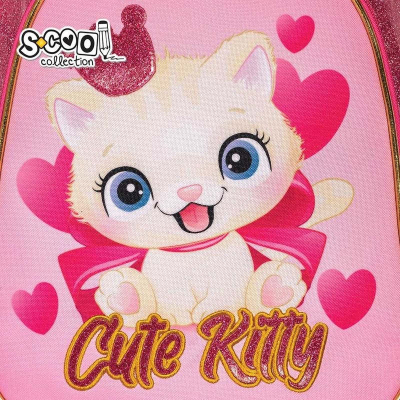 Carti si Birotica - Rechizite - Rucsacuri si genti scolare - Ghiozdan anatomic, 38x39x19.5 cm, CUTE KITTY - Infinity.ro
