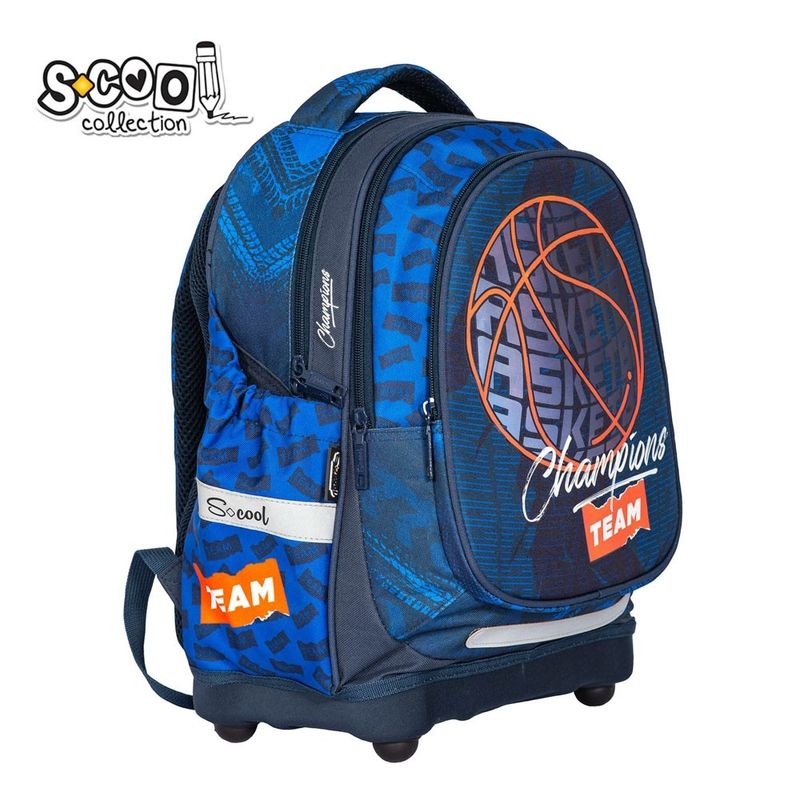 Carti si Birotica - Rechizite - Rucsacuri si genti scolare - Ghiozdan anatomic, 38x39x19.5 cm, BASKETBALL - Infinity.ro
