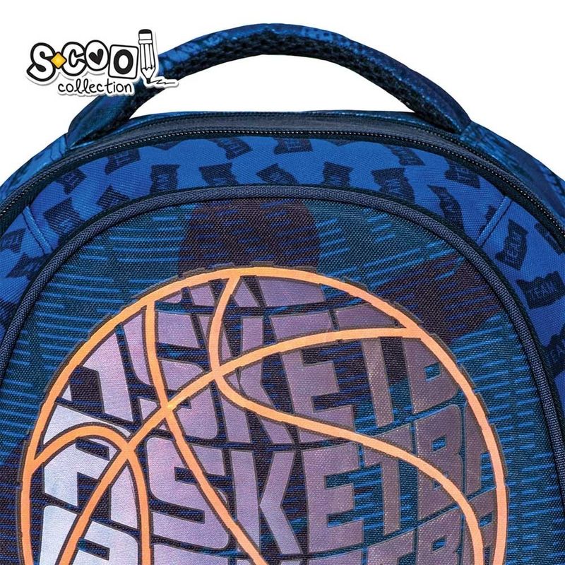 Carti si Birotica - Rechizite - Rucsacuri si genti scolare - Ghiozdan anatomic, 38x39x19.5 cm, BASKETBALL - Infinity.ro