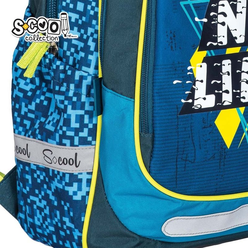 Carti si Birotica - Rechizite - Rucsacuri si genti scolare - Ghiozdan anatomic LIGHT NO LIMIT, 41x28x21 cm S-COOL - Infinity.ro