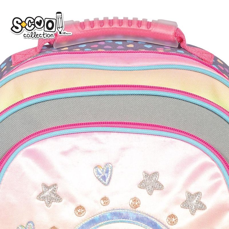 Carti si Birotica - Rechizite - Rucsacuri si genti scolare - Ghiozdan ergonomic HAPPINESS, 40.5x29x13.5 cm - Infinity.ro