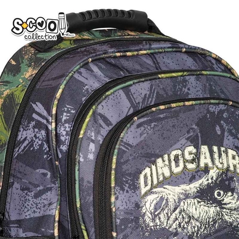 Carti si Birotica - Rechizite - Rucsacuri si genti scolare - Ghiozdan ergonomic, 40.5x29x13.5 cm, DINO - Infinity.ro