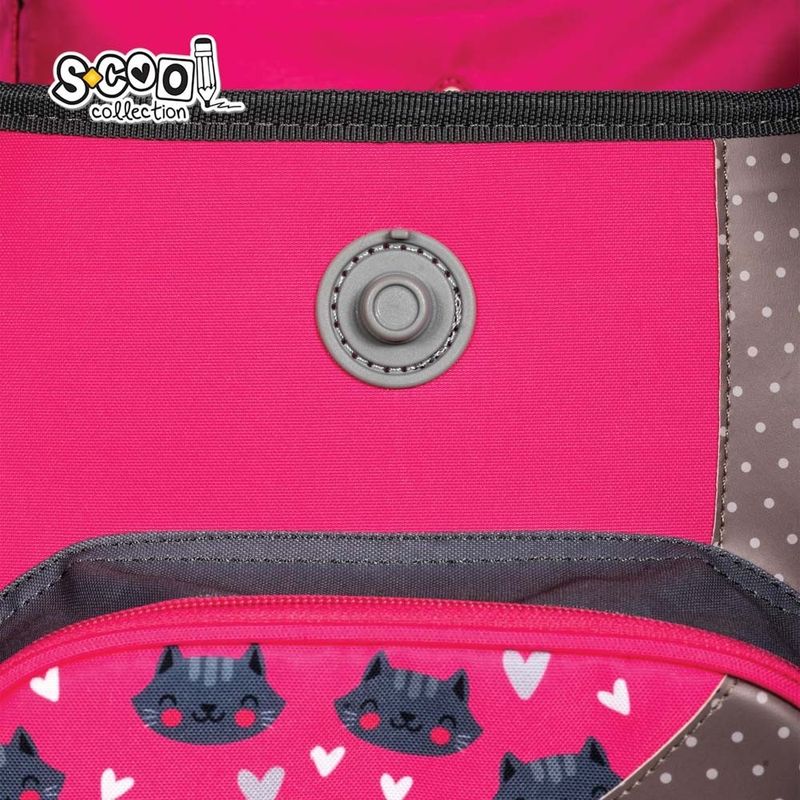 Carti si Birotica - Rechizite - Rucsacuri si genti scolare - Ghiozdan anatomic I AM SO PURRFECT, 30x22x42 cm - Infinity.ro