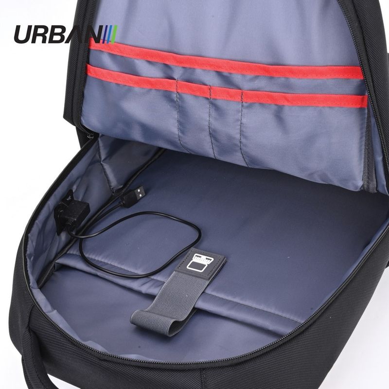 Carti si Birotica - Rechizite - Rucsacuri si genti scolare - Ghiozdan compartiment laptop, URBAN BLACK, 44x31x13 cm - OFFISHOP - Infinity.ro