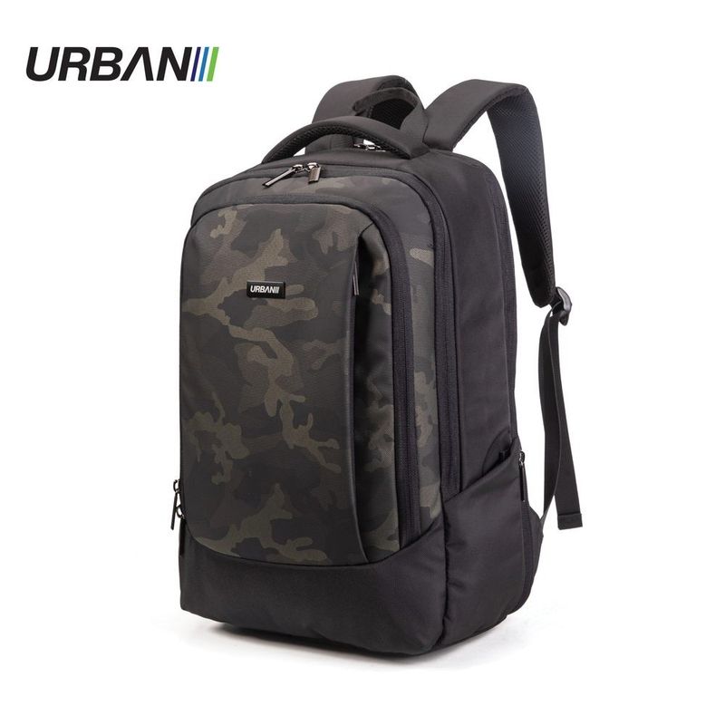 Carti si Birotica - Rechizite - Rucsacuri si genti scolare - Ghiozdan compartiment laptop, DARK CAMOUFLAGE, 31.5x15x45 cm - OFFISHOP - Infinity.ro