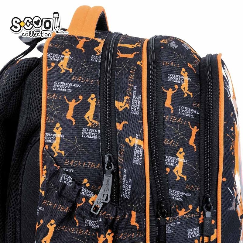 Carti si Birotica - Rechizite - Rucsacuri si genti scolare - Ghiozdan anatomic, 39x33x18 cm, BASKETBALL - Infinity.ro