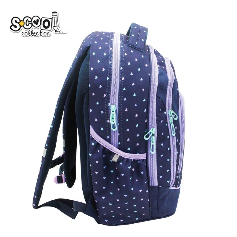 Carti si Birotica - Rechizite - Rucsacuri si genti scolare - Ghiozdan anatomic URBAN, 43x29x22 cm, HEARTS – S-COOL - Infinity.ro