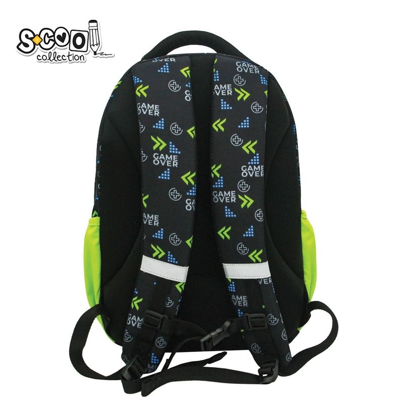 Carti si Birotica - Rechizite - Rucsacuri si genti scolare - Ghiozdan ergonomic, compartiment laptop, 42x31x16 cm, GAME OVER - Infinity.ro