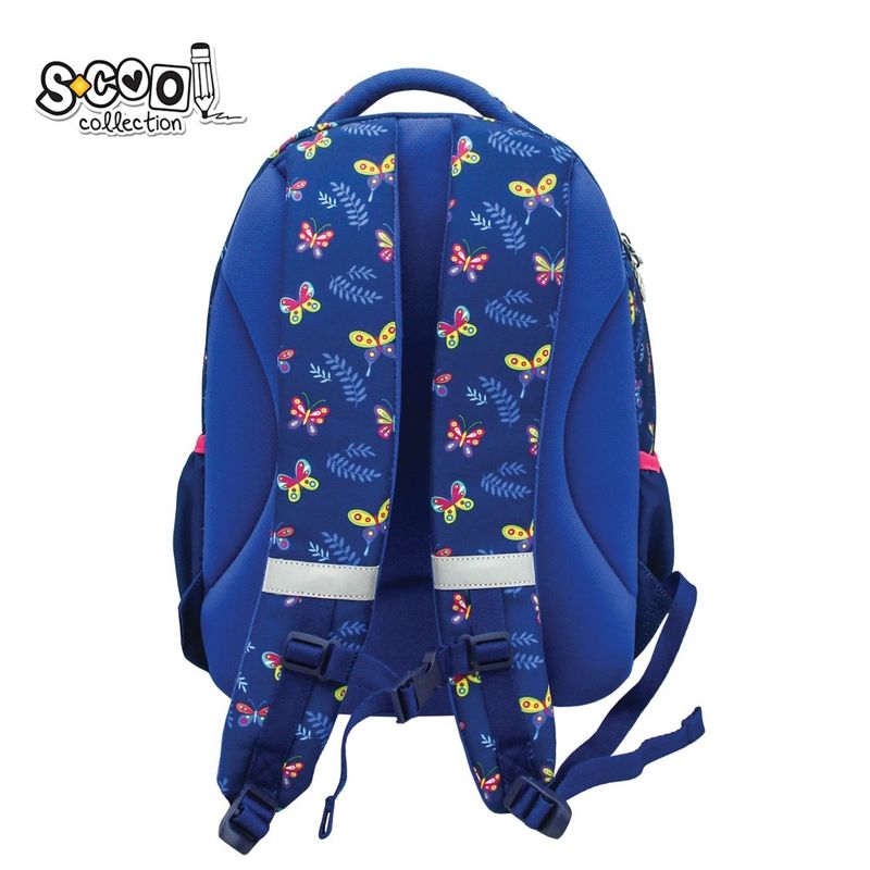 Carti si Birotica - Rechizite - Rucsacuri si genti scolare - Ghiozdan ergonomic, compartiment laptop, 42x31x16 cm, BUTTERFLY - Infinity.ro