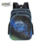 Carti si Birotica - Rechizite - Rucsacuri si genti scolare - Ghiozdan 3D ergonomic, 30x22x42 cm, FOOTBALL - Infinity.ro