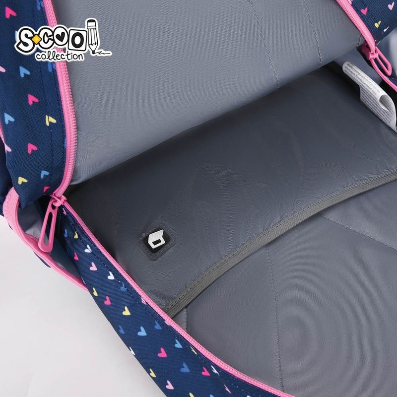 Carti si Birotica - Rechizite - Rucsacuri si genti scolare - Ghiozdan anatomic URBAN, 43x29x22 cm, HEARTS - Infinity.ro