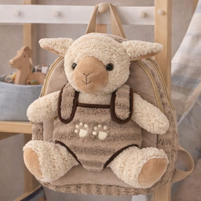 Carti si Birotica - Rechizite - Rucsacuri si genti scolare - Ghiozdan gradinita Baby Animals, 23x8x28 cm, LITTLE LAMB - Infinity.ro