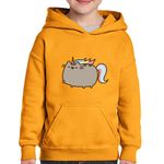 Fashion, accesorii si bijuterii - Copii - Imbracaminte copii - Pulovere si hanorace copii - Hanorac copii Pusheen Cat Plush Unicorn Pisica Dragobete Gift, negru, marime L Copii - Infinity.ro