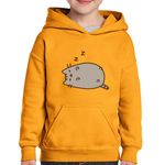 Fashion, accesorii si bijuterii - Copii - Imbracaminte copii - Pulovere si hanorace copii - Hanorac copii Pusheen Cat Somn Sforait Pisica Plush Pussy, negru, marime L Copii - Infinity.ro