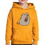 Fashion, accesorii si bijuterii - Copii - Imbracaminte copii - Pulovere si hanorace copii - Hanorac copii Pusheen Cat Whisky Pisica Dragobete Plush, negru, marime L Copii - Infinity.ro