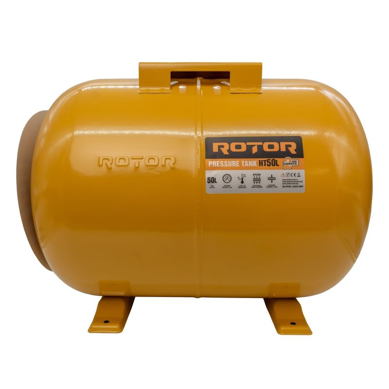 Casa si Gradina - Termice - Boilere si accesorii - Vase expansiune boilere - Vas expansiune orizontal pentru hidrofor, 50 l, ROTOR RVH-50 - Infinity.ro
